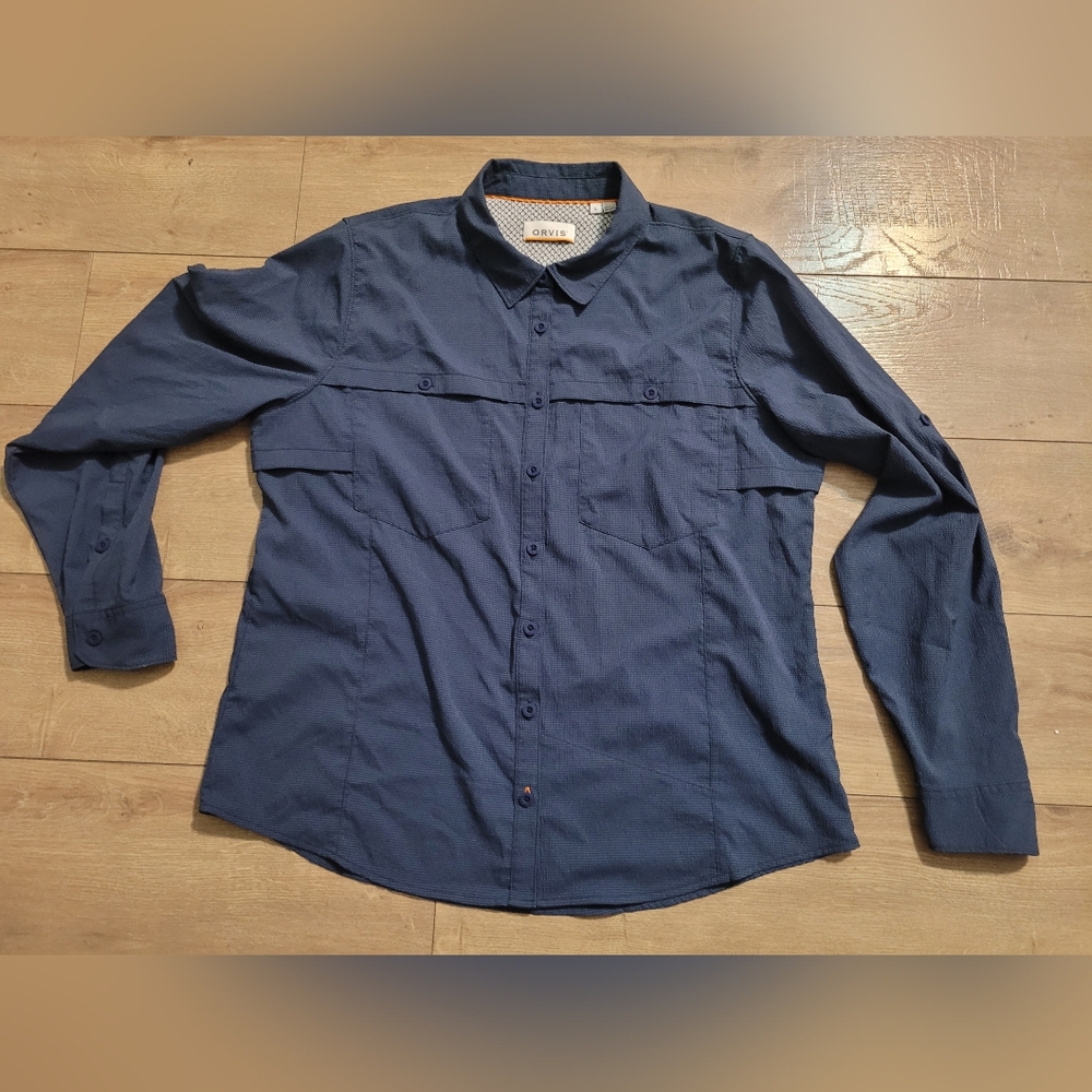 Orvis Blue Light Weight Shirt L